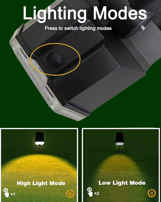 2 Pack Solar Spot Lights Outdoor Waterproof, 20 LEDs Bright Landscape Spotlights Dusk to Dawn, Warm White Adjustable Uplights for Yard Tree House Garden Wall Pathway, IP65