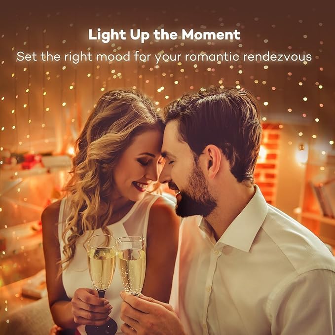 Decute 100 LED 50 Photo Clips String Lights Holder 33FT Starry Fairy Lights for Hanging Pictures Cards Memos USB Powered with Switch Perfect for Bedroom Wedding Dorm Christmas Decor (Warm White)