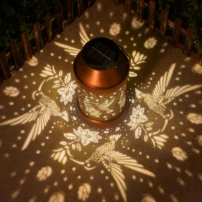 Eandisom Solar Lanterns Hummingbirds Gifts for Women Mom Grandma