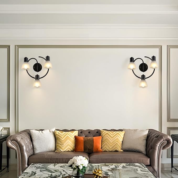 KEESFU 3-Light Kitchen Flush Mount Ceiling Light，Modern Round Track Lighting Fixtures，Directional Ceiling Spot Light for Dining Room Bedroom Hallway.