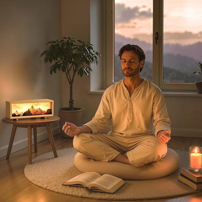 JOHOUSE Mountain Lamp- Unique Night Lamp for Bedroom, Unique Choice for Home Decor