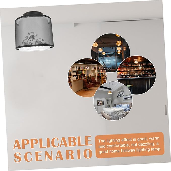 NUOBESTY Modern Simple Led Ceiling Light Fixture for Home Decor Stylish Indoor Lamp for Bedroom Hallway Living Room Dimmable Warm Lighting Elegant Design