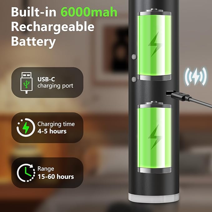 Rechargeable Pendant Light,Battery Operated Hanging Light with Remote,Wireless Modern Pendant Lights with 6000 mAh Battery,3 Color Dimmable,Battery ceiling light for Kitchen Island,Bedroom,hallways