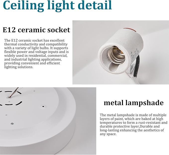 Modern Flush Mount Ceiling Light, 3-Lights Round White Ceiling Light Fixtures, Minimalistic Ceiling Lamp Acrylic Shade Lighting Fixture for Bedroom Laundry Room Living Room Hallway(15.8")