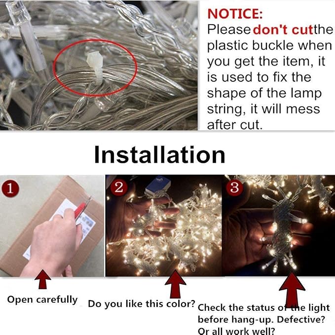Star 304 LED 9.8ftx9.8ft 30V 8 Modes,Window Curtain String Lights Wedding Party Home Garden Bedroom Outdoor Indoor Wall Decorations(Cool White)