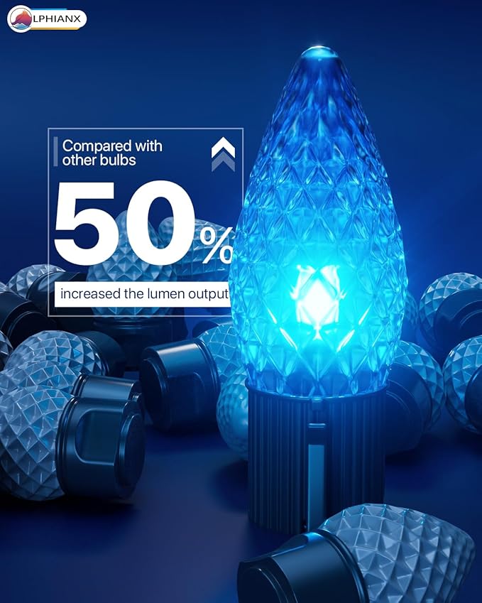 Smart C9 Christmas Lights Outdoor, 100FT 150 LEDs, APP Remote Controlled RGB String Lights with 80+ Modes Color Changing DIY Chasing Xmas Waterproof String Light for Patio Xmas Decor