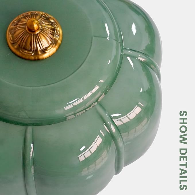 Milk Glass Ceiling Light Fixture - Farmhouse Antique Brass Semi Flush Mount Ceiling Light for Kitchen, Hallway, and Bedroom (Green 15 inch)