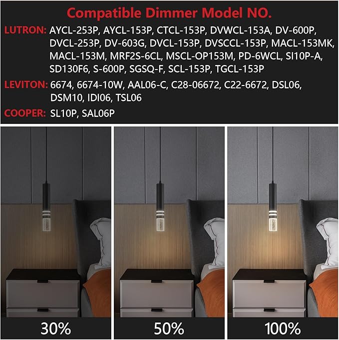 Pendant Lights Kitchen Island, Crystal Pendant Light Fixtures Mini 6W LED Modern Kitchen Pendant Lighting Over Sink and Living Room and Bedroom (Black 3-Pack)