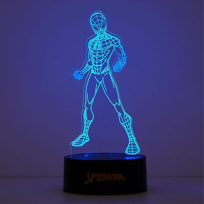 Idea Nuova Marvel Spiderman 3D Acrylic LED Illusion Lamp