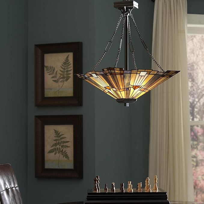 Quoizel Inglenook 3-Light Valiant Bronze Pendant Light