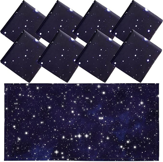 Patelai 8 Pack Fluorescent Light Covers for Classroom Ceiling 4 x 2 Feet Magnetic Light Covers Filter for Office School Drop Ceiling Supplies(Starry Style)