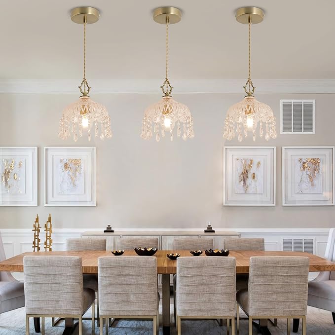 Crystal Mini Chandelier for Dining Room Modern Gold Pendant Lights Kitchen Island Brass Chandelier for Living Room E27 Hanging Lamp for Bathroom Farmhouse Entryway Hallway