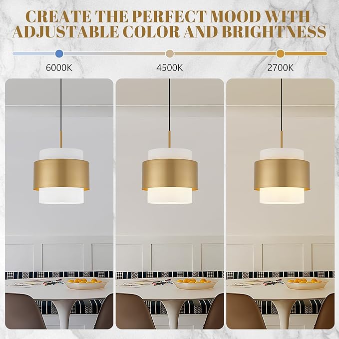 9.8" Pendant Lights Kitchen Island, Farmhouse Pendant Lighting with Milky White Glass Lampshade, Industrial Hanging Pendant Lights Fixture for Kitchen Island Dining Room Hallway