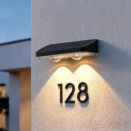 Solar Mailbox Light 3000K/4000K/6000K 3 Modes Solar Powered Dusk to Dawn Lighting for Wall, House Number, Address, Sign(1 Pack)