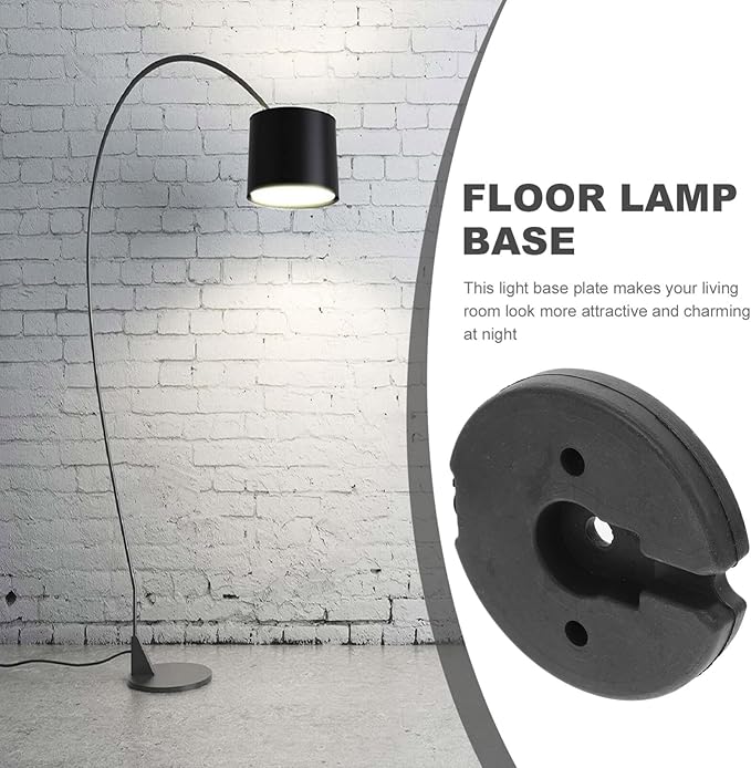 STOBAZA Desk Lamp Floor Lamp Base Counterweight Table Lamps Part Round Lamp Chassis Iron Lightweight Bracket Floor Light Holder Base Replacement