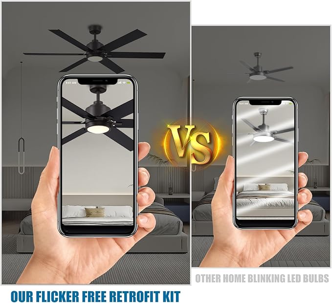 4 inch Ceiling Fan LED Light Replacement 6000K, 18W 2000LM LED Retrofit Kit, Bright Round Ceiling Fan Light Kit, 120V, CRI90, Dimmable