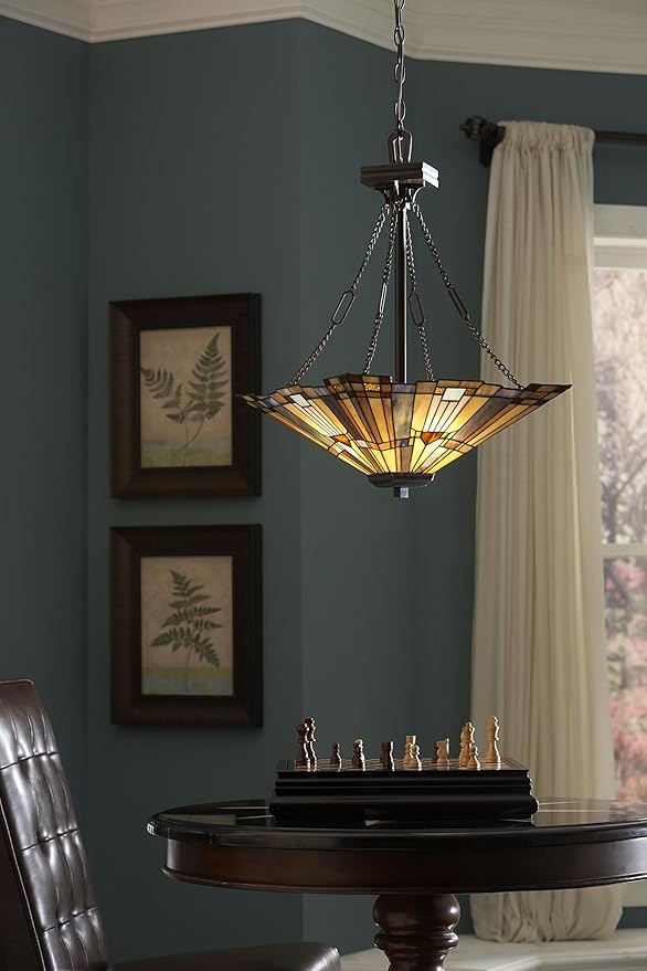 Quoizel Inglenook 3-Light Valiant Bronze Pendant Light