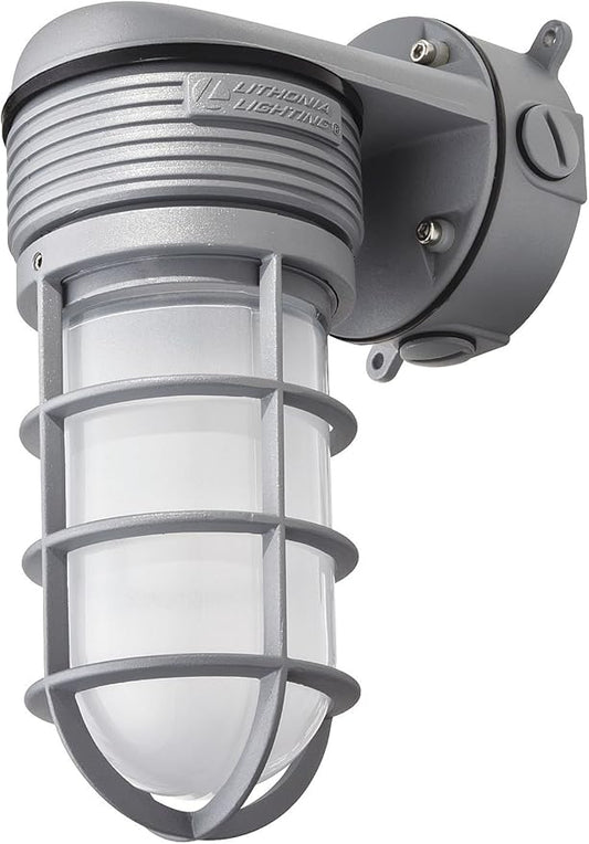 Lithonia Lighting OLVTWM M6 Wall Mount LED Vapor Tight, 600 lumens, 4000K, 15 Watts, 120 volts, Gray