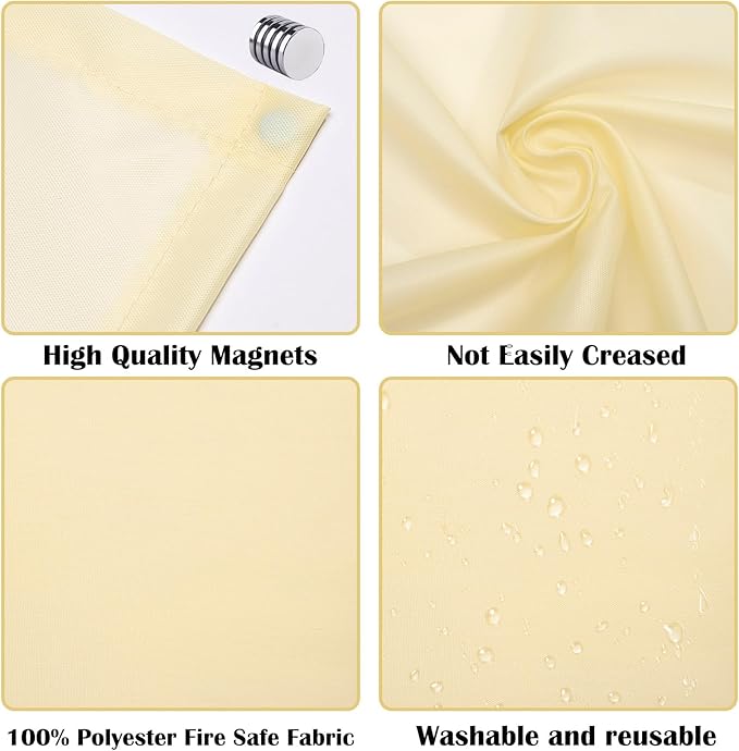 Fluorescent Light Covers - Classroom Covers for Ceiling Lights, 1 PCS 4 x 2 Feet Magnetic Light Filters, Classroom, Office Decor (Warm Yellow)