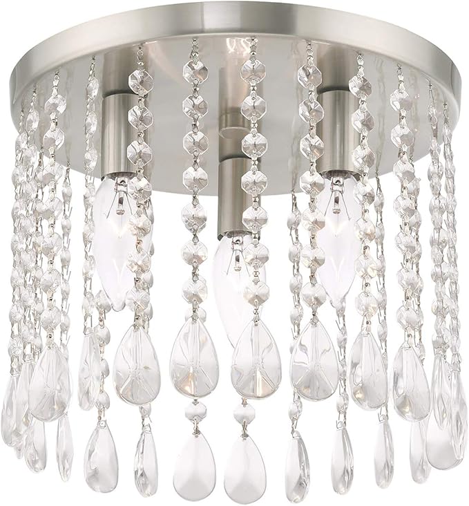 Livex Lighting 3 Lt Brushed Nickel Ceiling Mount