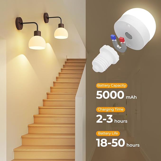 Glass Battery Operated Wall Sconces Set of 2, Rechargeable Wall Lamp with Remote, 12 Colors Dimmable Wireless Sconces Wall Decor Set of 2 with Timer for Bedroom Living Room (Walnut, 2 Pack)