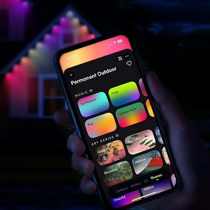 LIFX 50ft Permanent Outdoor Light Extension, Smart RGBW LED Strip, Wi-Fi Enabled, Supercolor, Compatible with Alexa, Google, Requires Base Kit for Holiday & Everyday Use, LFXSL50-30/LED/50EXT