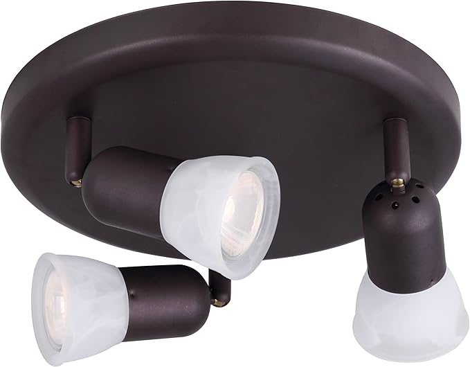 CANARM LTD. ICW356A03ORB10 James 3 Bulb Ceiling/Wall Light, Oil Rubbed Bronze