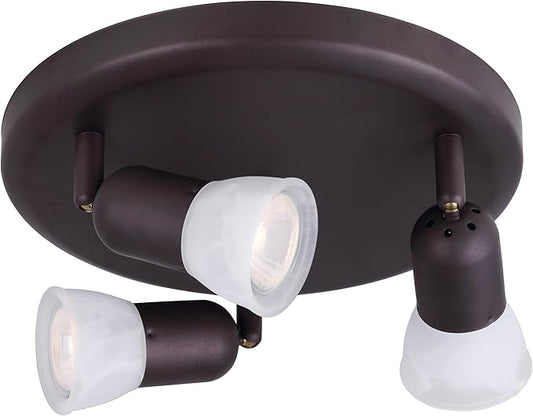 CANARM LTD. ICW356A03ORB10 James 3 Bulb Ceiling/Wall Light, Oil Rubbed Bronze