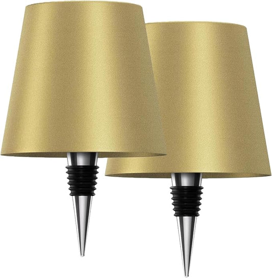 2026 New Wireless Bottle Lamp,LED Bottle Lights for Liquor & Wine Bottles,Bottle Light with Dimmable(Gold,2pcs)