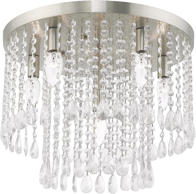 Livex Lighting 6 Lt Brushed Nickel Ceiling Mount