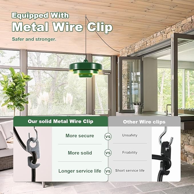 Industrial Vintage Green Plug-in Pendant Light, Adjustable Hanging Lamp with Metal Shade & Switch, No Hardwire Ceiling Light for Kitchen, Living Room, Office, Bar, Farmhouse