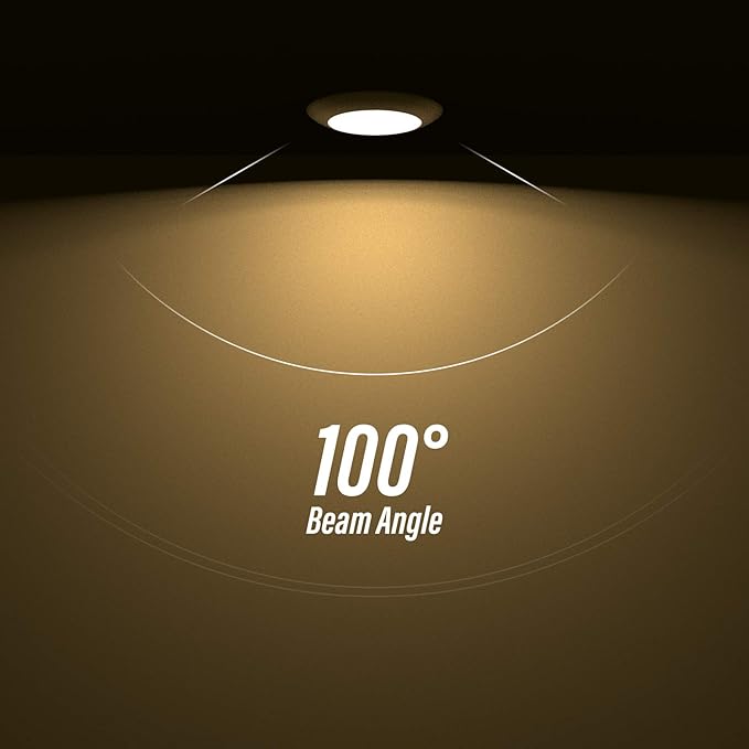 ZAGO 20 Packs 6 Inch LED Disk Light Surface Mount Low Profile Recessed Retrofit Ceiling Fixture for J Box, Dimmable, 15W=75W, 980LM, 5000K Daylight White, CRI>80, ETL Listed, Wet Location