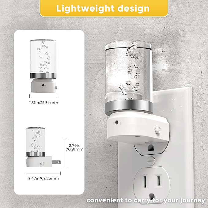 L LOHAS LED Night Light, Night Lights Plug into Wall, Color Changing Nightlight RGB with Dusk to Dawn Sensor, for Halloween, Christmas, Holiday, Hallway Bedroom Kids Room, 2 Pack