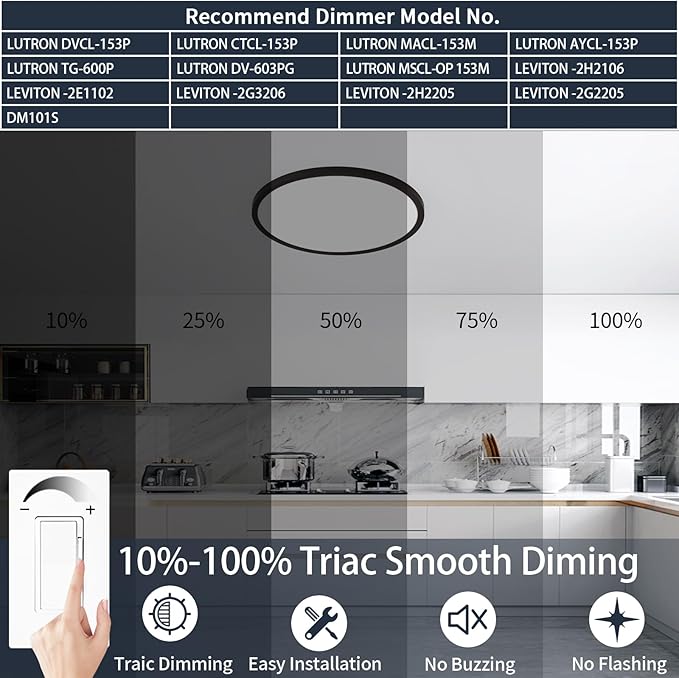 9 Inch Flush Mount Ceiling Light, 5 Color Adjustable Slim 18W 1800LM 2700K-6500K Wired LED Fixture, Modern Low Profile LED Ceiling Lamp for Hallways, Kitchen, Bedroom, Closets, Bathroom, Round, Black
