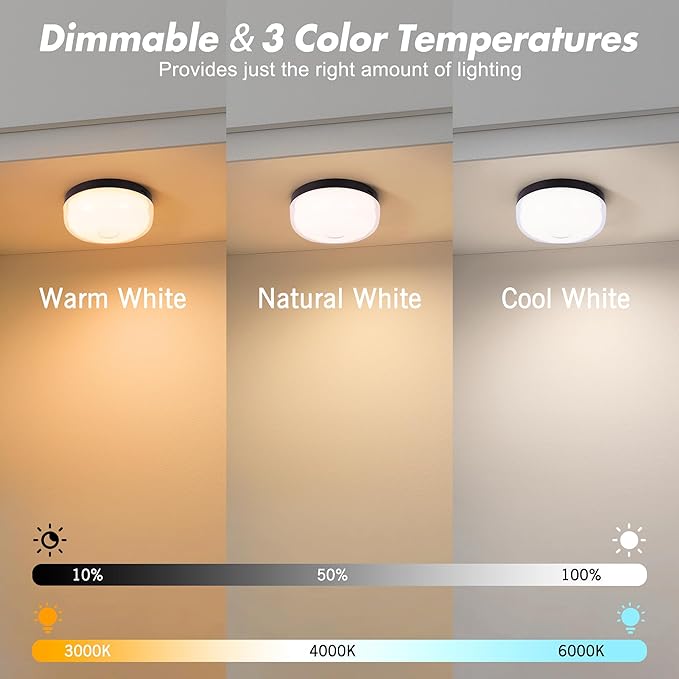 2-Pack Waterproof Shower Lights for Inside Shower, 15 RGBW Color Rechargeable Mood Lighting with Remote(Dimmable＆Timer), LED Wireless Ceiling Light for Bathroom, Closet, Hallway, Stairs, Party Decor