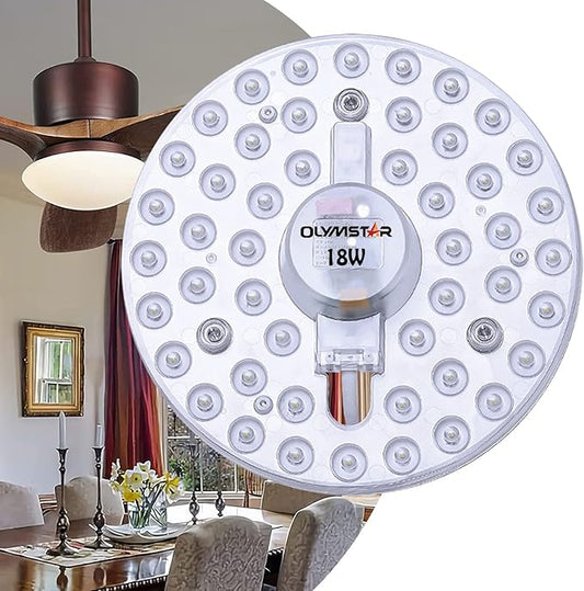 18W LED Kit for Flush Mount Ceiling Light Circle Fluorescent Bulb Replacement,Retrofit LED Light Engine Board Panel, 4500K Natural Light