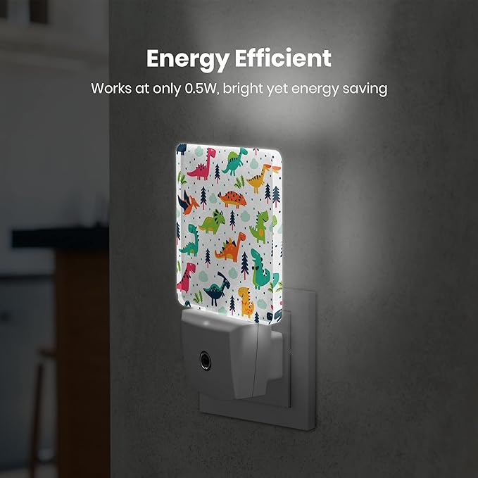 Night Light Plug-in Dusk to Dawn Smart Sensor White Led Nightlight for Bedroom Bathroom Kitchen Hallway Stairs Energy Efficient Decor Desk Lamp