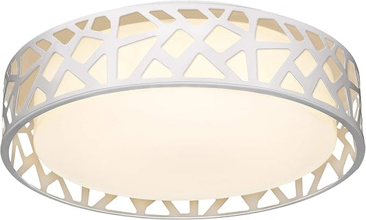 Flush Mount Ceiling Light Fixture,24W 1600 Lumens LED Ceiling Lights, Dimmable 3000K Warm White Light Fixtures Ceiling Mount for Bedroom, Kitchen, Hallway, Stairways