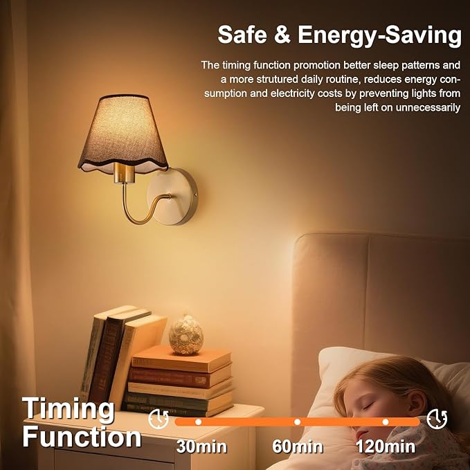 ADISUN Battery Operated Wall Sconce Set of 2, Gold Wall Lamps Rechargeable Bulbs for Living Room, Brown Rattan Shade, Wireless Wall Lights for Bedroom Living Room Hallway Kitchen(2 Bulbs Included)