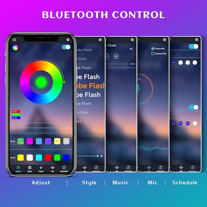 LyLmLe LED Pool Lights with APP Control, 20W RGB Dimmable Underwater Submersible Light with Magnets, 800lm, IP68 Waterproof Color Changing 12V Pool Lights for Inground Aboveground Pools, 26ft Cord