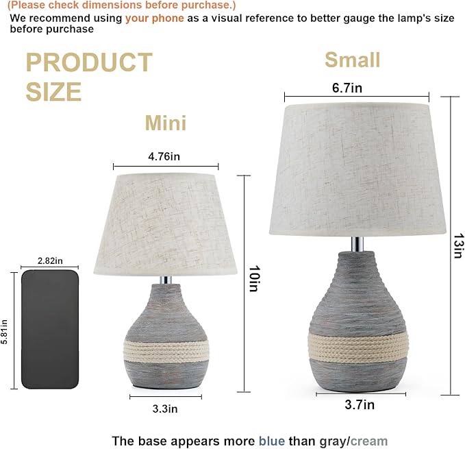 13" H Small Rechargeable Cordless Ceramic Table Lamp with Remote – RGB, Warm White Light, Timer, Dimmer – Battery Operated Lamp with Linen Shade for Patio, Bedroom, Living Room, Dining Table