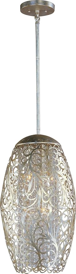 Maxim Arabesque-Six Light Pendant in Crystal style-13 Inches Wide by 22 inches high