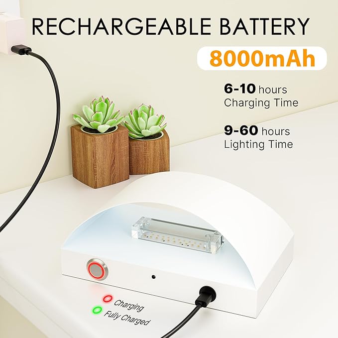 FOLKSMATE Battery Operated Wall Sconces Set of 2, White Rechargeable Remote & Touch Wall Lamps, 3 Color Temperatures, Dimmable Lamp for Bedroom, Living Room, Hallway