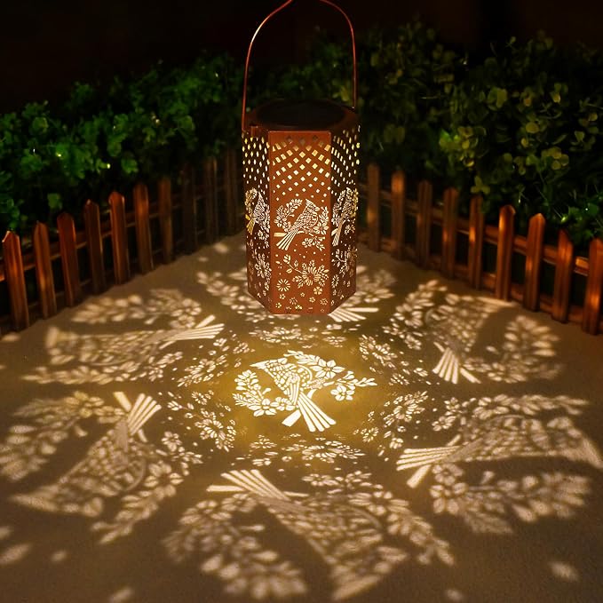 Eandisom Cardinal Bird Solar Lantern Gifts for Women Mom Grandma