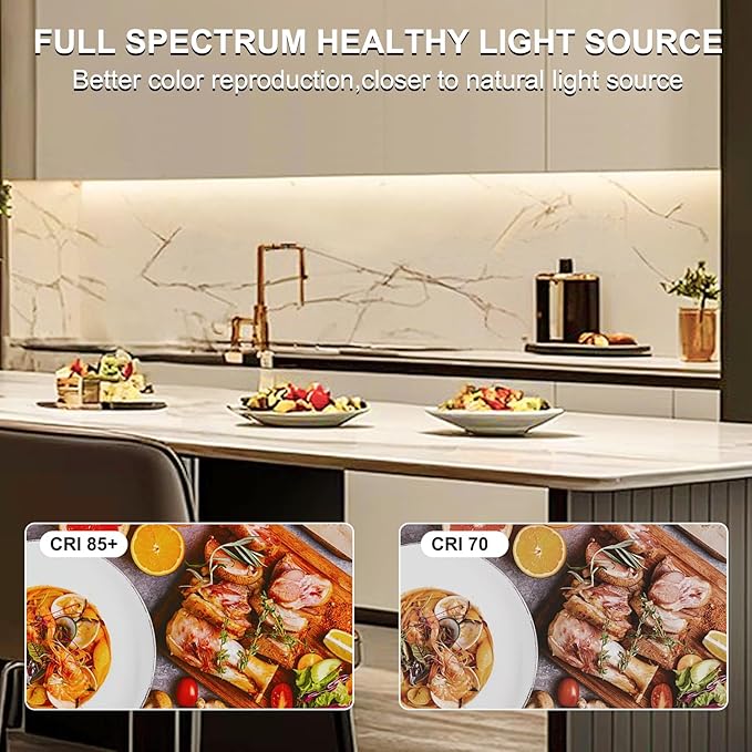 3.3FT COB LED Strip Lights，5V USB Powered LED Tape Lights 8mm Width with App Control，3000K Dimmable Warm White Flexible Light Strip TV Backlight for Bedroom Shelf Under Cabinet Kitchen DIY