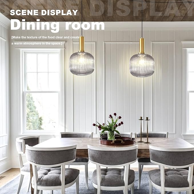 Plug in Pendant Lights for Ceiling, Smoke Gray Glass Pendant Light with Plug in Cord 14.75Ft, Industrial Hanging Lamp Modern Plug in Hanging Light for Living Room Bedroom Kitchen