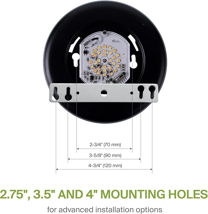ASD 1 Pack LED Disk Lights 4 Inch, 10W 5CCT 2700K-5000K 685LM CRI90+, Dimmable Flush Mount Ceiling Light Fixture, Low Profile Surface Mount Disc Lights, Junction Box or Recessed Can Install, UL