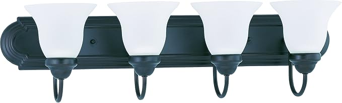 Nuvo Lighting 60/3163 Traditional Four Light Vanity from Ballerina Collection in Bronze/Dark Finish