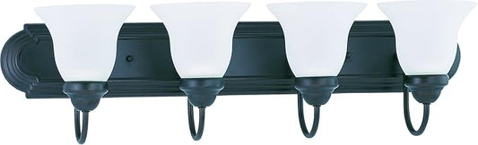Nuvo Lighting 60/3163 Traditional Four Light Vanity from Ballerina Collection in Bronze/Dark Finish