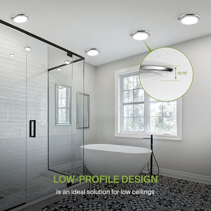 ASD 12 Pack LED Disk Lights 6 Inch, 15W 5CCT 2700K-5000K 1245LM CRI90+, Dimmable Flush Mount Ceiling Light Fixture, Low Profile Surface Mount Disc, Junction Box or Recessed Can Install, UL Energy Star